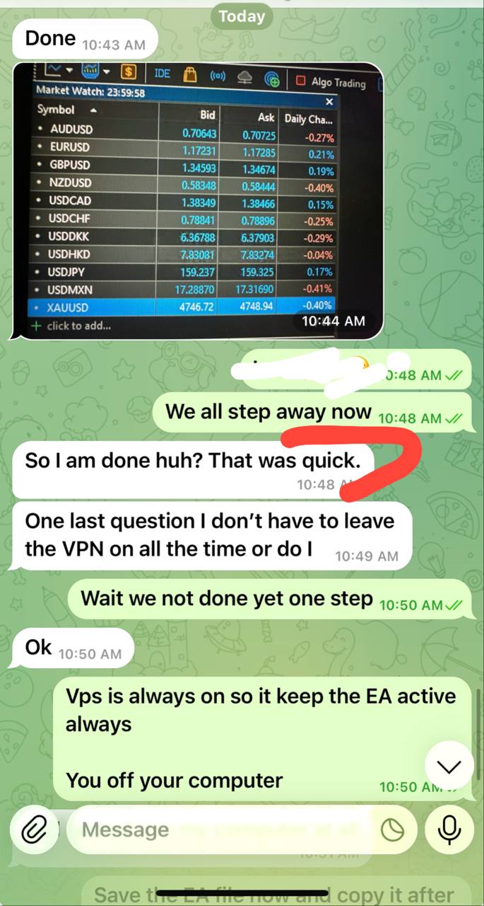 Smart Gold AI installation done on MT5